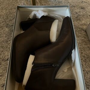 Nine West Dark Brown Ankle Booties